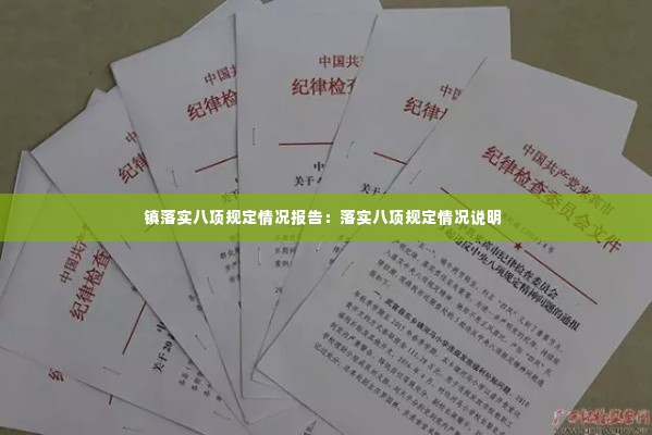 镇落实八项规定情况报告：落实八项规定情况说明 