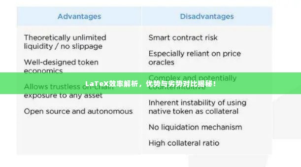 LaTeX效率解析,优势与劣势对比揭秘!
