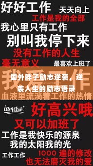 国外胖子励志逆袭,逆袭人生的励志语录