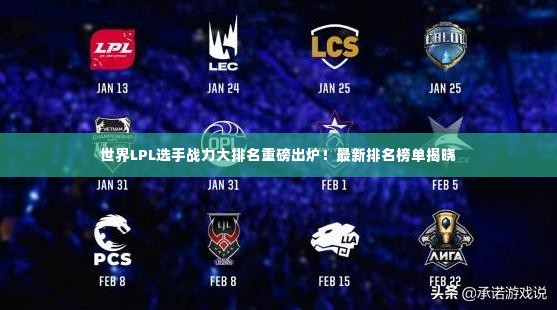 世界LPL选手战力大排名重磅出炉!最新排名榜单揭晓