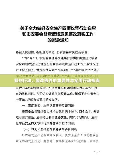即刻行动,整改函件的重要性与实用行动指南
