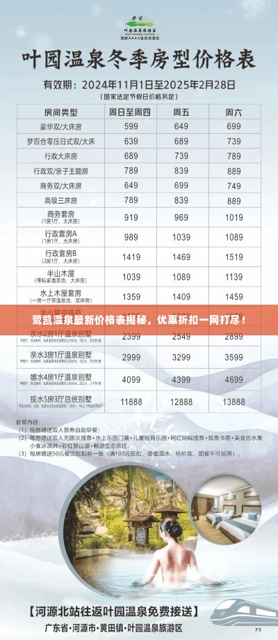 鹭凯温泉最新价格表揭秘,优惠折扣一网打尽!