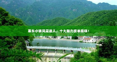 惠东小镇风采迷人,十大魅力榜单揭晓!