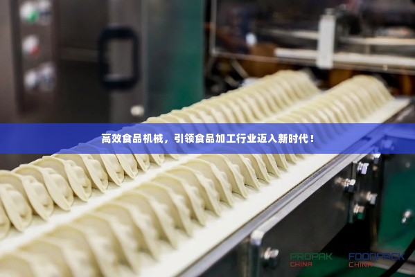 高效食品机械,引领食品加工行业迈入新时代!