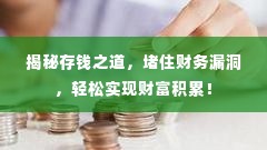 揭秘存钱之道,堵住财务漏洞,轻松实现财富积累!