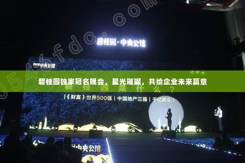 碧桂园独家冠名晚会,星光璀璨,共绘企业未来篇章