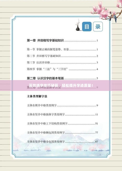 高效练字技巧秘籍，轻松提升字迹质量！