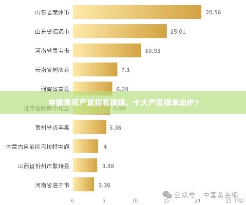 中国黄花产量排名揭晓,十大产区榜单出炉!