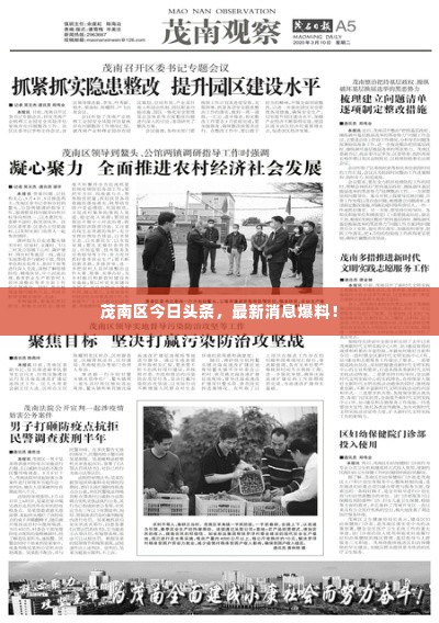 茂南区今日头条,最新消息爆料!