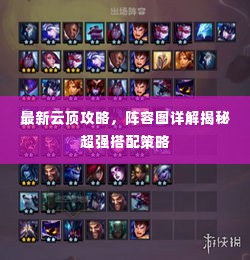最新云顶攻略,阵容图详解揭秘超强搭配策略
