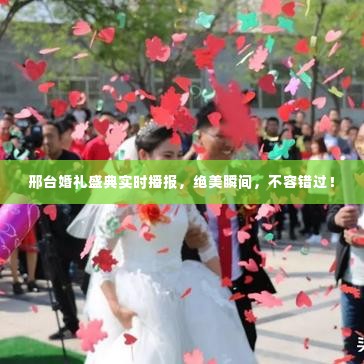 邢台婚礼盛典实时播报,绝美瞬间,不容错过!