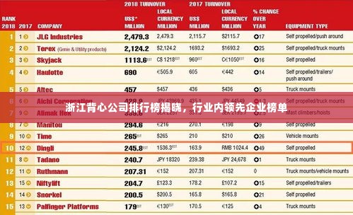 浙江背心公司排行榜揭晓，行业内领先企业榜单