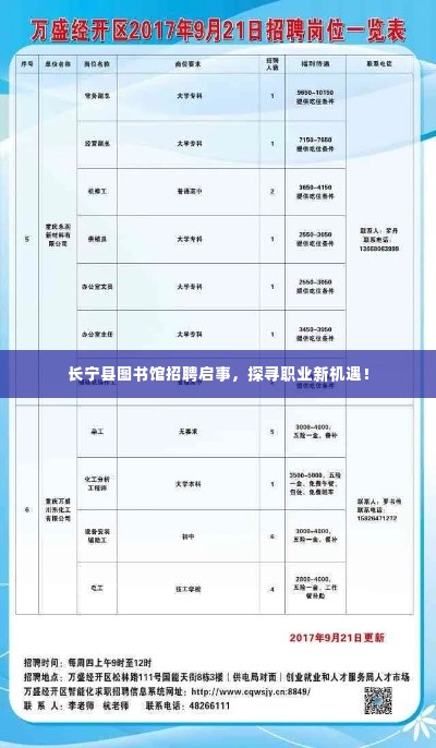 长宁县图书馆招聘启事，探寻职业新机遇！