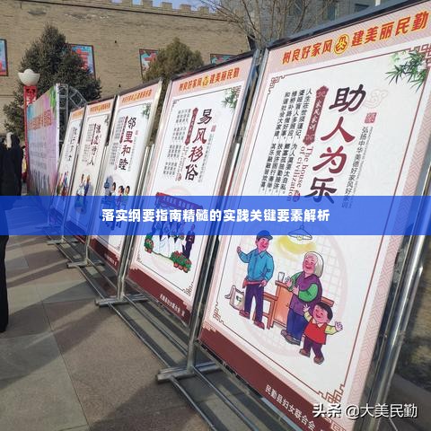 落实纲要指南精髓的实践关键要素解析