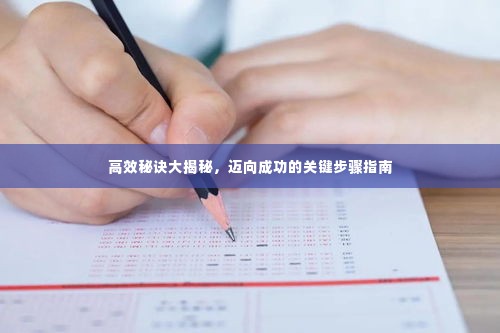 高效秘诀大揭秘,迈向成功的关键步骤指南