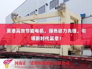贵港高效节能电机,绿色动力先锋,引领新时代篇章!