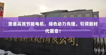 贵港高效节能电机,绿色动力先锋,引领新时代篇章!