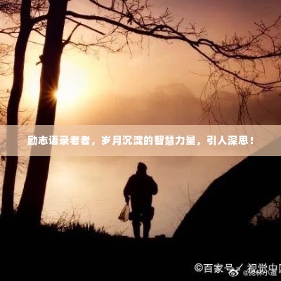 励志语录老者,岁月沉淀的智慧力量,引人深思!