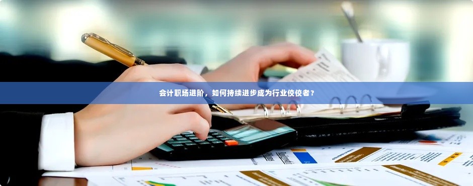 会计职场进阶,如何持续进步成为行业佼佼者?