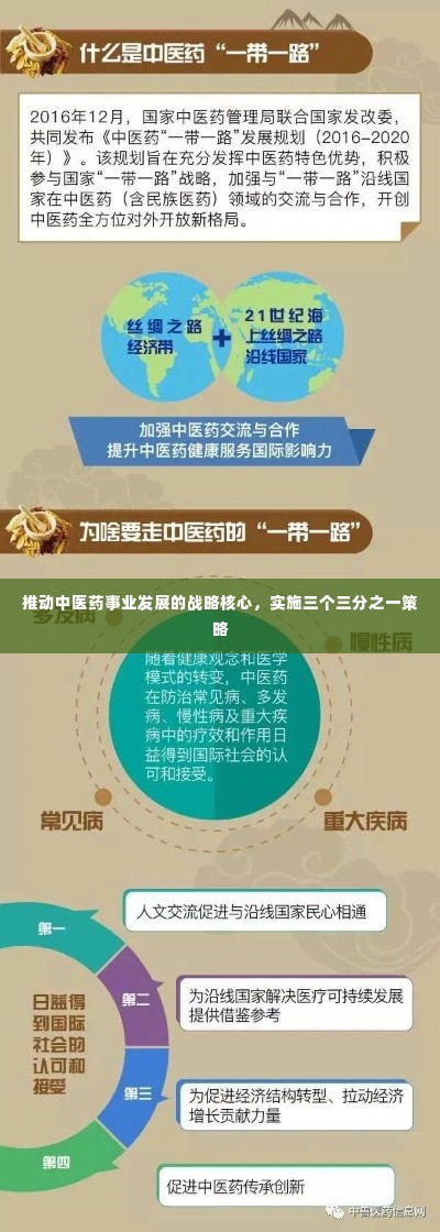推动中医药事业发展的战略核心,实施三个三分之一策略