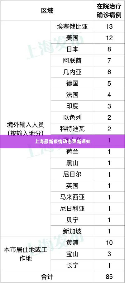 上海最新疫情动态更新通知