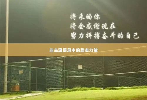 非主流语录中的励志力量