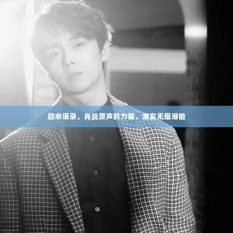 励志语录,肖战原声的力量,激发无限潜能
