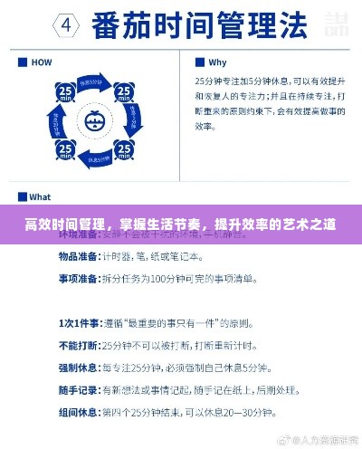 高效时间管理,掌握生活节奏,提升效率的艺术之道