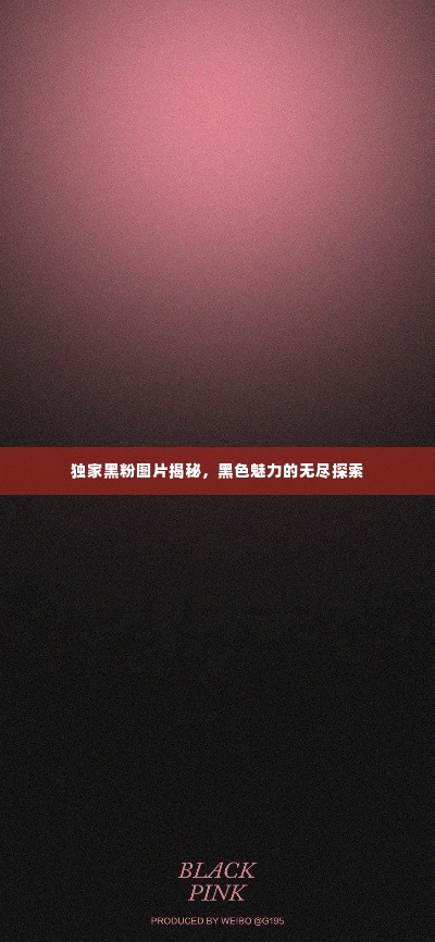 独家黑粉图片揭秘,黑色魅力的无尽探索