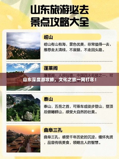 山东深度游攻略,文化之旅一网打尽!
