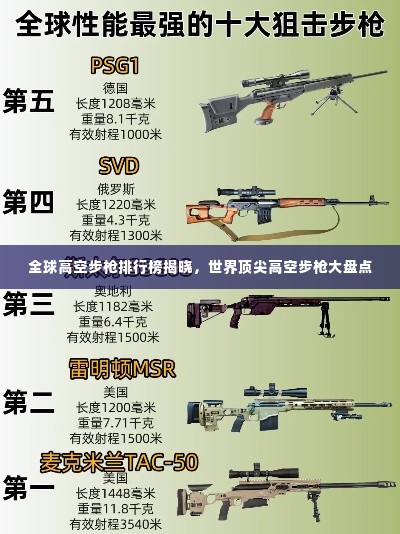 全球高空步枪排行榜揭晓,世界顶尖高空步枪大盘点