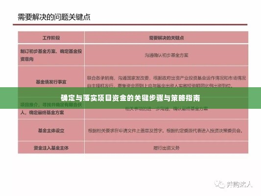 确定与落实项目资金的关键步骤与策略指南