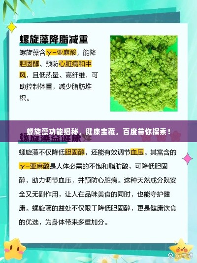 螺旋藻功能揭秘,健康宝藏,百度带你探索!