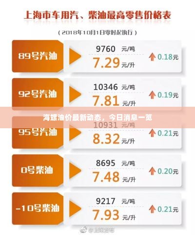 海螺油价最新动态，今日消息一览