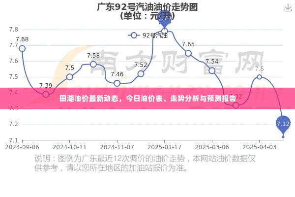 田湖油价最新动态,今日油价表、走势分析与预测报告