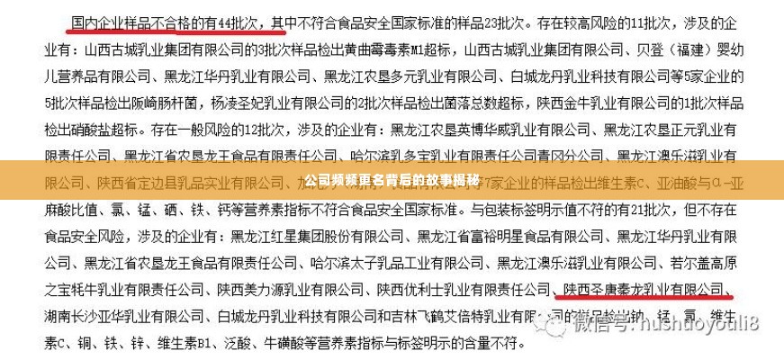 公司频频更名背后的故事揭秘