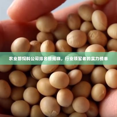 农业部饲料公司排名榜揭晓,行业领军者的实力榜单
