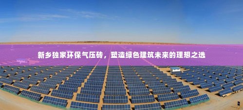 新乡独家环保气压砖,塑造绿色建筑未来的理想之选