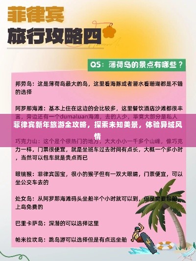 菲律宾新年旅游全攻略,探索未知美景,体验异域风情