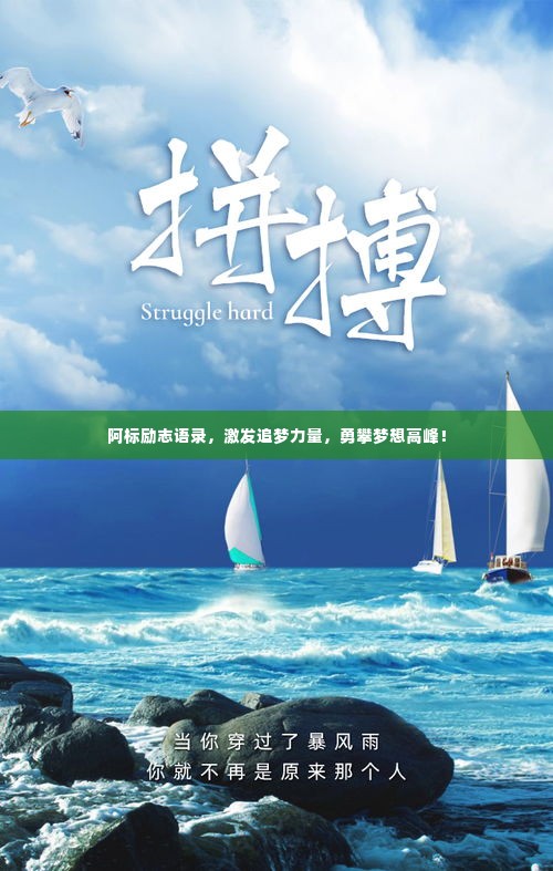 阿标励志语录,激发追梦力量,勇攀梦想高峰!