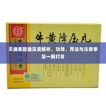 天麻素胶囊深度解析，功效、用法与注意事项一网打尽