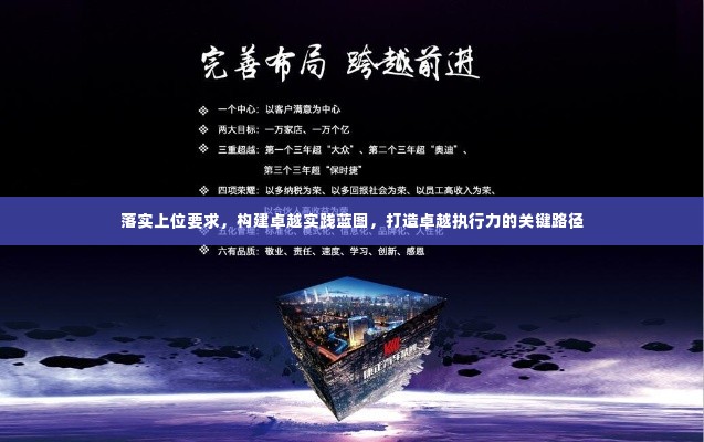 落实上位要求,构建卓越实践蓝图,打造卓越执行力的关键路径