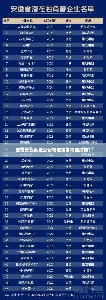 安徽厌氧系统公司权威排名榜单揭晓!