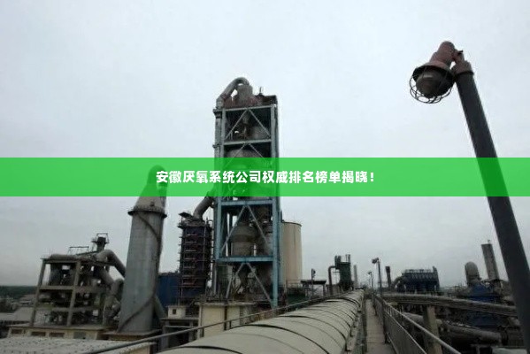 安徽厌氧系统公司权威排名榜单揭晓!
