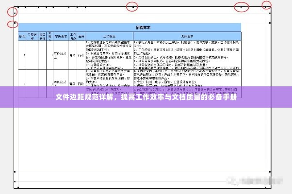 文件边距规范详解，提高工作效率与文档质量的必备手册