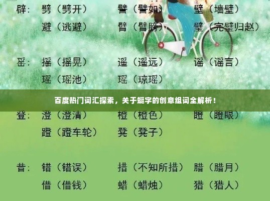 百度热门词汇探索,关于蜓字的创意组词全解析!