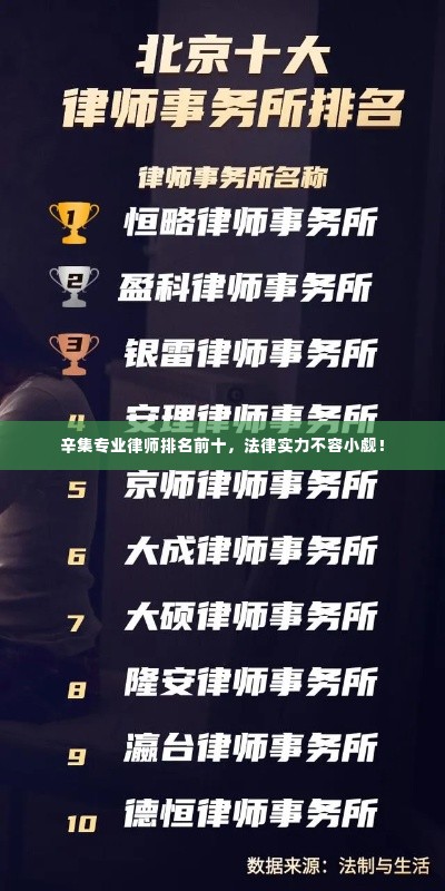 辛集专业律师排名前十，法律实力不容小觑！