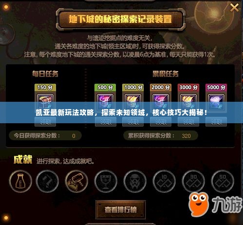凯亚最新玩法攻略,探索未知领域,核心技巧大揭秘!