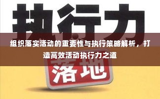 组织落实活动的重要性与执行策略解析，打造高效活动执行力之道