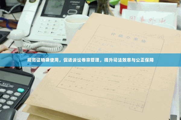 规范证物袋使用,促进诉讼卷宗管理,提升司法效率与公正保障